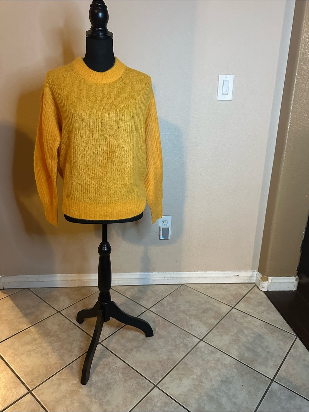 Everlane Bright Yellow Crewneck Sweater